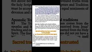 Where does the Sacred Tradition Come from