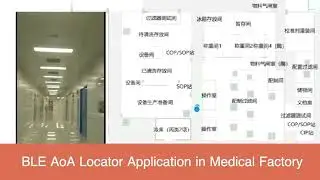 BLE AoA RTLS Application in Medical Factory