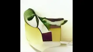 armchair in the shape of an avocado