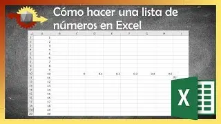 C&oacute;mo hacer una lista de n&uacute;meros consecutivos en Excel