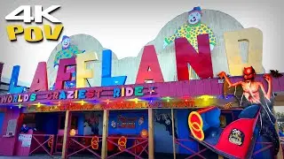 Laffland On-ride POV 4K 60fps | 1954 Pretzel Dark Ride | Sylvan Beach Amusement Park NY