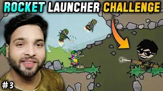 Rocket launcher Only Challenge in mini militia 😁 # 3