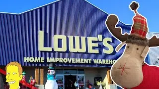 Рождественские украшения от LOWE'S: надувные аттракционы, декорации и освещение!