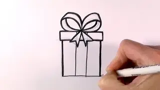 How To Draw A Christmas Present | Doodle Art | Ruckiss (ZOOSHii)