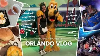 72 HRS in ORLANDO VLOG| Riding Every Ride at Epcot with Lightning Lane Pass! 