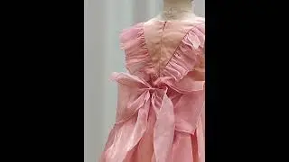 👩&zwj;🦰Girls' pure color  princess dress.👑 #babydress #girlpartydress #childrendress #flowergirldress
