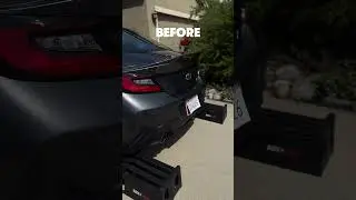 invidia N1 exhaust before & after 🖤 #gr86 #invidiaexhaust #carmods
