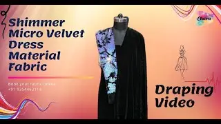 Shimmer Micro Velvet Dress Material Fabric Draping Video