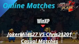 Super Smash Flash 2 Online Matches - JokerMiles27(DK/ZSS/SI) VS Chris21201(LU/GA) Casual Matches