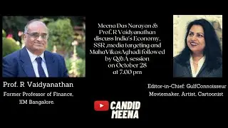 A chat with Prof R Vaidyanathan on Indian economy state, Republic tv targeting,Vibhor Anand and more