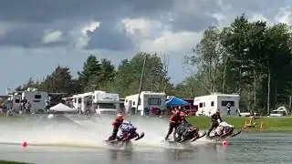 Snowmobile Watercross Racing