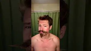 Great visual on how to apply mustache wax.