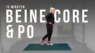 15 Minuten Kraft Cardio Workout mit Miniband | Beine, Po & Core | Figur formen zu Hause