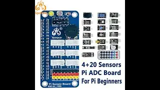 Spotpear Raspberry Pi Starter kit PCF8591 AD/DA ADS1115 High-precision Sensor Board for Zero 2W 4B