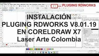 instalacion de pluging rdworks v8 01 19 en coredraw x7