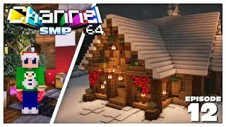 Minecraft Cosy Christmas Cabin - Channel 64 SMP - Episode 12 - Jes7ixmas
