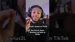 ONE PIECE REACTIONS LIVE ON TIKTOK #darius2l