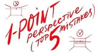 ✍️ One-Point Perspective: Top 5 Mistakes to Avoid in Interior Sketching
