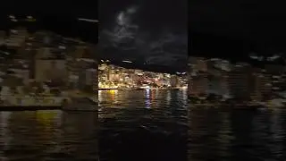 Saranda tonight 🌊⛈️ Dark sea moodWild sea in Saranda 🌑🌊Saranda in winter  Stormy night