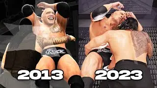 Evolution of Elimination Chamber Spear in WWE Games (2013 to WWE 2K23)