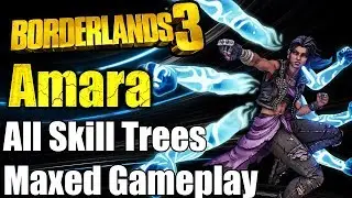 Borderlands 3 Amara | All Skill Trees Maxed Gameplay