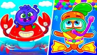 Safety Rules in the Pool 💦 | Nursery Rhymes & Kids Songs | VocaVoca Karaoke