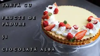 Tarta simpla cu fructe si ciocolata alba !