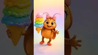 Sorvete Colorido | Canal da Baratinha #shorts #m&uacute;sicainfantil #baratinha