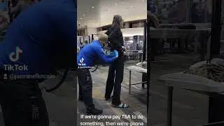 PK pat down. He INSISTS that TSA do this every time we fly. #airport #flythefriendlyskies #tsa