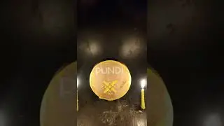 painting the PUNDI X logo on wood using watercolors #functionx #fx #binance #crypto #pundix
