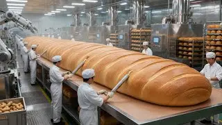 Inside a Modern Loaf Bread Factory: From Wheat Grain to Fresh Baked Bread (Full Process)