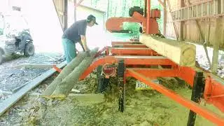 #807 The First Log Cut On My Wood Mizer Lt40hd Sawmill This Year!