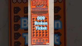Broken 500X the Cash scratcher - #scratchers #scratchofftickets #lottery #fun