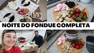 NOITE DE FONDUE 2022 | SALGADO E DOCE GASTANDO R$150,00 SERVINDO UMAS 4 PESSOAS