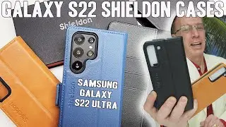 Samsung Case S22 Ultra SHIELDON Leather Wallet Case