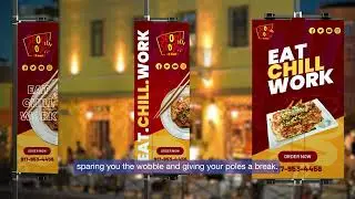 Swivel Pro Light Pole Signs. Wind Release Signs with Quick Change Graphics. Stand Out from the Crowd