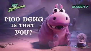 Night of the Zoopocalypse | Poot the Pygmy Hippo vs. the Zoopocalypse?! | Moo Deng Song