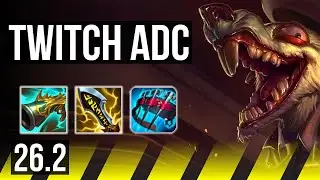 TWITCH & Pyke vs EZREAL & Nautilus (ADC) | Good KDA: 26/1/5, 52K damage | EUW Challenger | 26.2