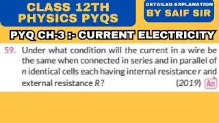 Under what condition will the current in a wire be the same when connected in series and in...