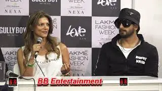 RANVEER SINGH & GULLY BOY TEAM IN LFW FOR GULLY GEN COLLECTION