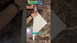 Table Napkin Fold: Candle