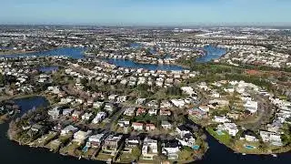 Flying over NORDELTA, Buenos Aires, Argentina.