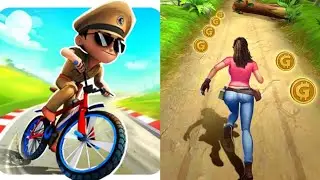 Little Singham Cycle Rave VS Endless Run: Jungle Escape Gameplay Android,iOS New Update