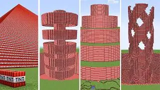 every minecraft tnt experiment in one video part 2