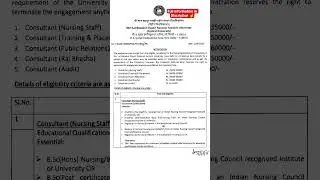 SLBSNSU Vacancy Notification | 🔥 SLBSNSU Nursing Staff Consultant Vacancy 2025 #SLBSNSU