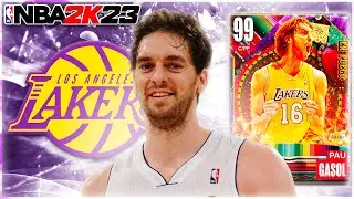 DARK MATTER PAU GASOL GAMEPLAY! SUPER UNDERRATED BIG IN NBA 2K23 MYTEAM!