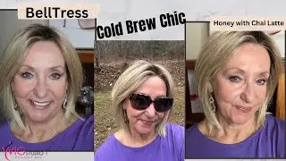 Belle Tress | COLD BREW CHIC wig review | Honey With Chai Latte | Classic style and color!