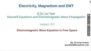 Lecture 8.3: Electromagnetic Wave Equation in Free Space