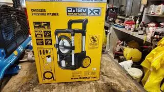 DeWalt DCMPW1600N-XJ  pressure washer unpacking and test