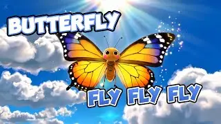 BUTTERFLY FLY 🦋 | New Kids Song | Cute Animation for Children